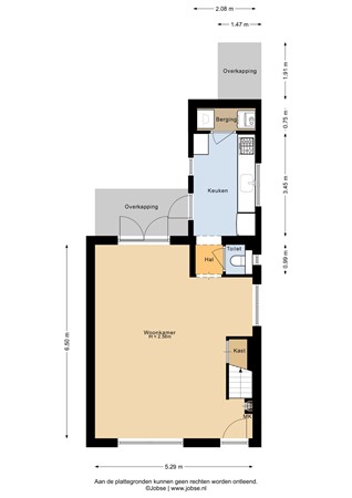 Floorplan - Nieuwe Schans 79, 3751 BB Bunschoten-Spakenburg